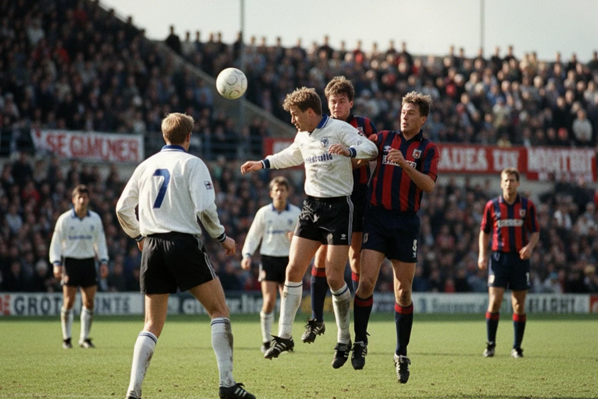 Historische voetbalwedstrijd tussen Engeland en Duitsland
