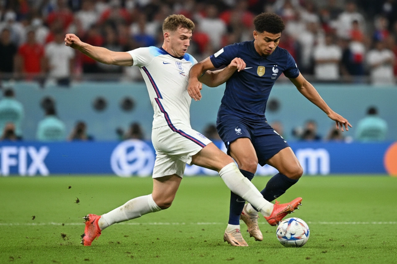 Tactisch duel tussen Engeland en Frankrijk op het middenveld