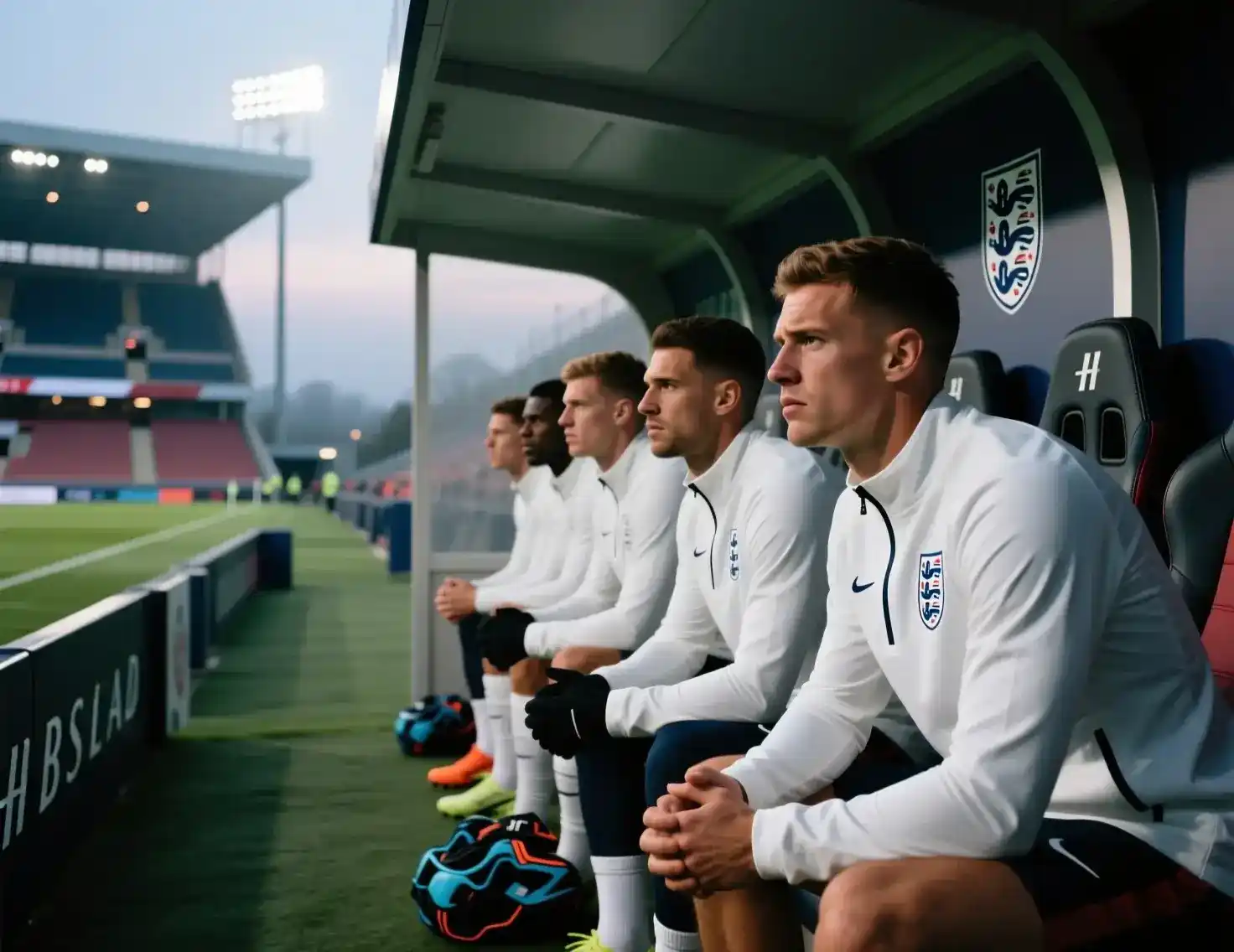 Engeland wisselspelers op de bank tonen selectiediepte