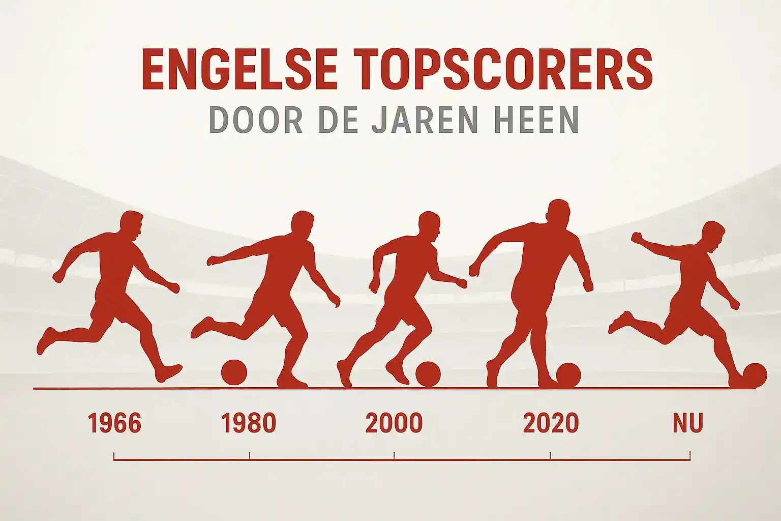 Vergelijking van Engelse topscorers door de geschiedenis heen