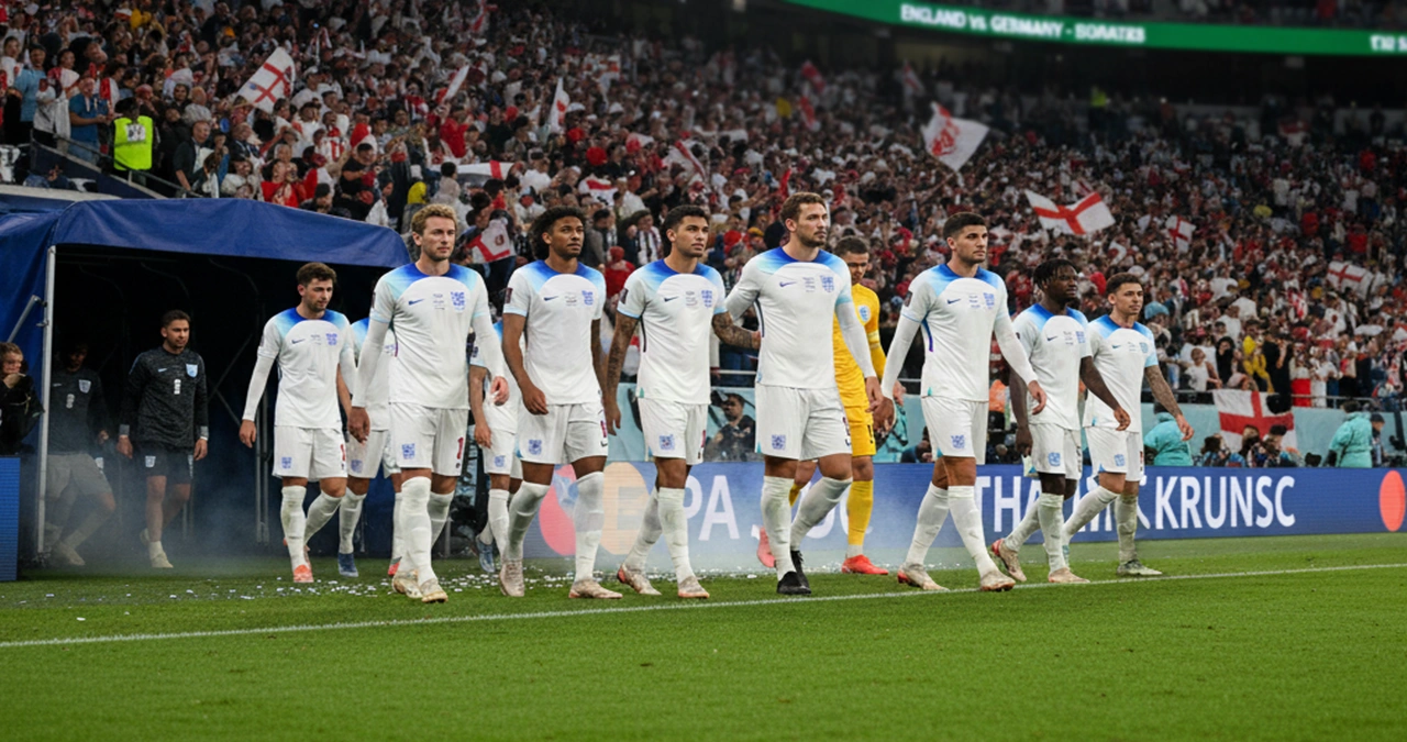 Engelse middenvelders tijdens een interlandwedstrijd op weg naar het WK