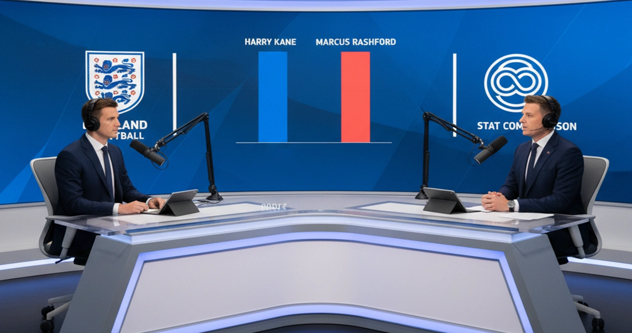 Statistiekvergelijking tussen twee Engelse topspitsen