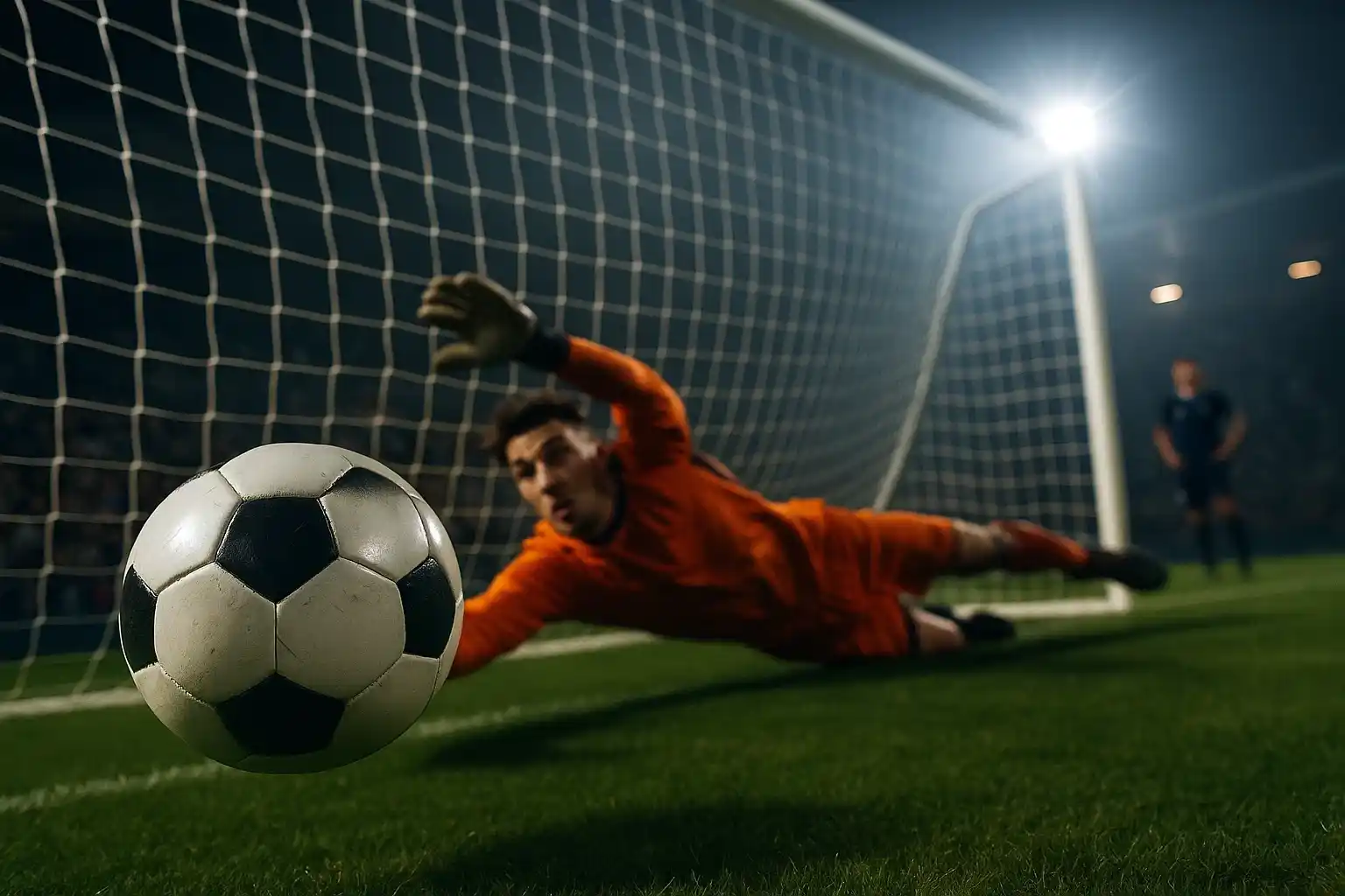 Dramatisch moment tijdens strafschoppenserie Engeland